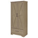 Arvida 2-door Bedroom Wardrobe Storage Cabinet Armoire Latte