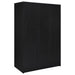 Cerda 3-door Bedroom Wardrobe Storage Cabinet Armoire Black