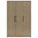 Cerda 3-door Bedroom Wardrobe Storage Cabinet Armoire Latte