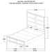 Farre Queen Upholstered Storage Platform Bed Washed Grey