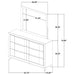Farre 6-drawer Dresser with Mirror Washed Grey