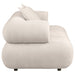 Eskola Chenille Accent Chair with Rounded Shelter Arms Ivory