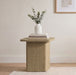 Fraser Transitional Square Pedestal End Table in Greige