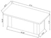 Fraser Transitional Rectangular Pedestal Coffee Table in Greige