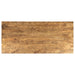 Sosa Solid Mango Wood Dining Table with Angular Base Light Brown