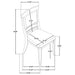 Cresswell Upholstered Dining Side Chair Tan (Set of 2)