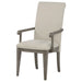 Cresswell Upholstered Dining Arm Chair Tan (Set of 2)