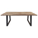 Selwyn 80-inch Live Edge Solid Wood Dining Table Light Sheesham