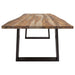 Selwyn 80-inch Live Edge Solid Wood Dining Table Light Sheesham