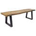 Selwyn Live Edge Solid Wood Dining Bench Light Sheesham