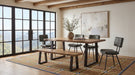 Selwyn 80-inch Live Edge Solid Wood Dining Table Light Sheesham