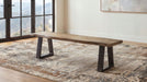 Selwyn Live Edge Solid Wood Dining Bench Light Sheesham
