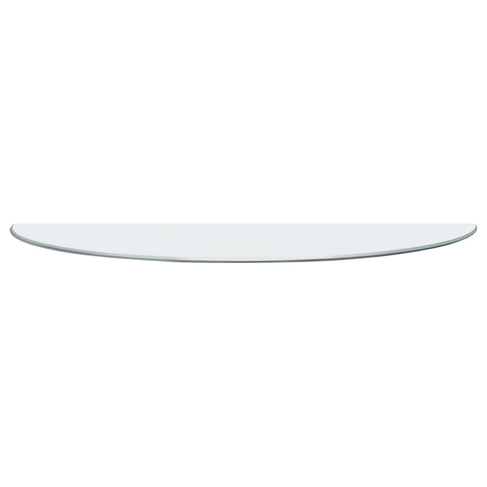 Naser 48-inch Round Glass Top Dining Table Light Oak