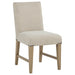 Naser 5-piece 48-inch Round Dining Table Set Beige and Light Oak