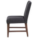 Naser Parsons Dining Side Chair Grey and Dark Walnut (Set of 2)