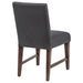 Naser Parsons Dining Side Chair Grey and Dark Walnut (Set of 2)