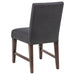 Naser Parsons Dining Side Chair Grey and Dark Walnut (Set of 2)