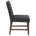 Naser Parsons Dining Side Chair Grey and Dark Walnut (Set of 2)