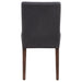 Naser Parsons Dining Side Chair Grey and Dark Walnut (Set of 2)