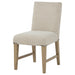 Naser Parsons Dining Side Chair Beige and Light Oak (Set of 2)
