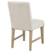 Naser Parsons Dining Side Chair Beige and Light Oak (Set of 2)
