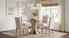 Naser Parsons Dining Side Chair Beige and Light Oak (Set of 2)