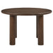 Faulkner 5-piece 48-inch Round Dining Set Cream