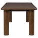 Faulkner 84-inch Extension Wood Dining Table Brown Oak