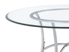 Kline 48-inch Round Glass Top Dining Table Chrome