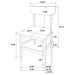 Merrin 7-piece 55-inch Rectangular Dining Set Off White and Walnut