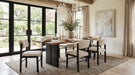 Kehoe Upholstered Dining Side Chair Cream and Black (Set of 2)
