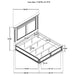 Cresswell 5-piece Eastern King Bedroom Set Weathered Taupe