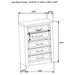 Nevado Farmhouse 5-Drawer Chest Grey and Weathered Taupe