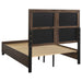 Farre 4-piece Eastern King Storage Bedroom Set Dark Brown / Beige