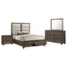 Farre 4-piece Queen Storage Bedroom Set Dark Brown