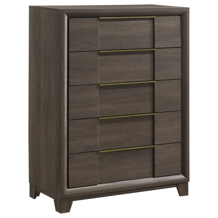 Farre 5-piece Queen Bedroom Set Dark Brown