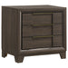Farre 2-drawer Nightstand Bedside Table Dark Brown