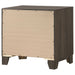 Farre 2-drawer Nightstand Bedside Table Dark Brown