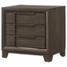 Farre 2-drawer Nightstand Bedside Table Dark Brown