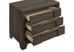 Farre 2-drawer Nightstand Bedside Table Dark Brown