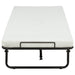 Massey Twin Folding Bed Frame with Memory Foam Mattress Black