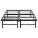 Kramer Full Folding Metal Platform Bed Frame Black