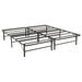 Kramer Eastern King Folding Metal Platform Bed Frame Black