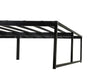 Gates Eastern King Heavy-Gauge Metal Platform Bed Frame Black