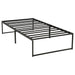 Gates Twin Heavy-Gauge Metal Platform Bed Frame Black