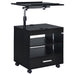 Lerma 1-drawer Adjustable Tray Top Nightstand with Speaker Black Ash