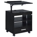 Lerma 1-drawer Adjustable Tray Top Nightstand with Speaker Black Ash