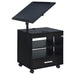 Lerma 1-drawer Adjustable Tray Top Nightstand with Speaker Black Ash
