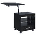 Lerma 1-drawer Adjustable Tray Top Nightstand with Speaker Black Ash