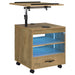 Lerma 1-drawer Adjustable Tray Top Nightstand with Speaker Mango